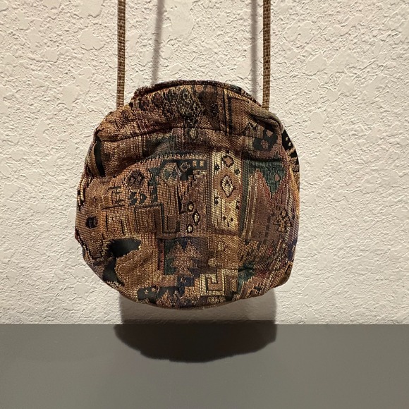 The Unbranded Brand Handbags - Vintage Boho Tapestry Hobo Bag Purse Shoulder Handbag Ethnic Southwestern Brown